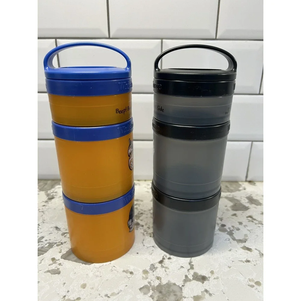 Whiskware Star‎ Wars Stackable Snack Containers, Vader/Storm Trooper/R2-D2/BB-8